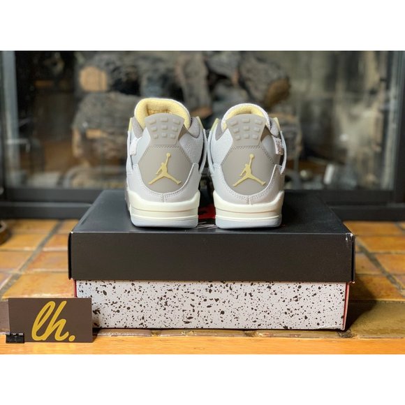 Size 5y/6.5w Air Jordan 4 Retro “Craft Photon Dust” Athletic Sneakers DV2262-021 - Picture 6 of 9